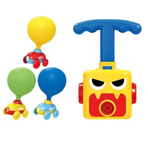 E-Commerce Verpakking Voertuig Speelgoed Ballon Auto Diy Inertie Auto Lucht Gecomprimeerde Kracht Voertuig Terugslag Hersenspel Auto Voor Kinderen