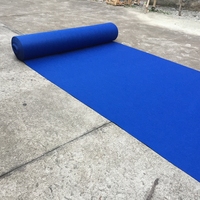 YC-CP01-05 de gros bleu tissé en peluche PVC extérieur tapis d'événement pour salle de mariage