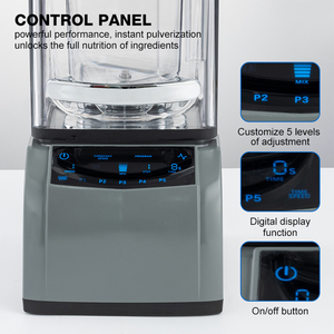 Blender commercial <span class=keywords><strong>de</strong></span> haute qualité NSF pour aliments et smoothies, 1,5 L, 2 L, 2200 W, insonorisé, robuste, avec couvercles - Product Image 3