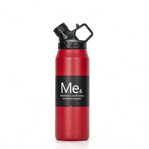 Bouteille d'eau de camping 750 ml 950 ml en acier inoxydable 304, grande capacité, thermos sport isotherme avec couvercle - Product Image 4