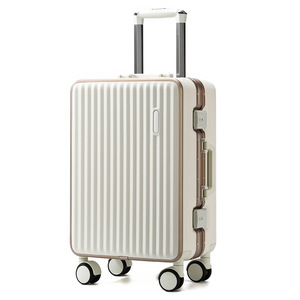 Aluminum <b>Frame</b> Carry-On Suitcase 26-Inch Silent Lock Universal Wheels <b>Large</b> Capacity Trolley Case Leisure Travel - Product Image 2