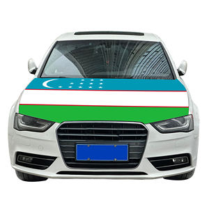 乌兹别克斯坦汽车发动机罩旗批发定制耐磨耐用涤纶氨纶混纺120x150cm厘米 - Product Image 6