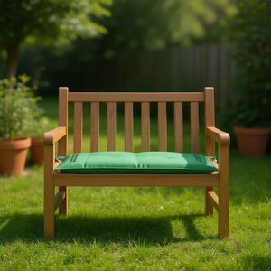 Cojín Rectangular Acolchado para Banco de Jardín, de Tela Oxford Verde, Lavable y Extraíble, para Todas las Estaciones - Product Image 2