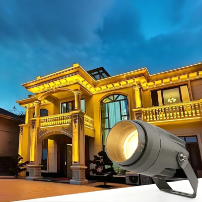 Adjustable Zoom Outdoor Spotlight Floodlight Extendable Tree Lighting IP65 Waterproof LED Garden Light Ground-Mounted Landscape
