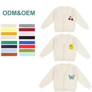 Dệt Kim Bé Trẻ Em Đan Cardigan Dài Tay Áo Dệt Kim Trẻ Em Trẻ Sơ Sinh Dệt Kim Trống Bé Áo Len - Product Image 1