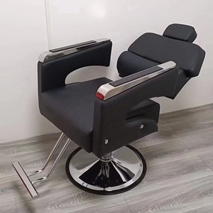 Fauteuil de Barbier Design Moderne Style Célébrité Internet pour Salon de Coiffure, Inclinable et Rotatif, Idéal pour Coupes et Permanentes - Product Image 4