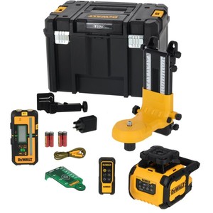 Nivel Láser DeWalt Autonivelante de 360 Grados con Detector y Kit de Montaje para Uso en Interiores y Exteriores - Product Image 1