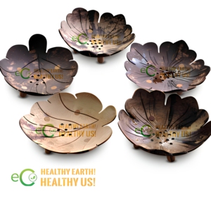 Support mural en forme de feuille pour savon en noix de coco naturel, écologique et étanche, pour salle de bain, prix abordable, Eco2go - Product Image 1