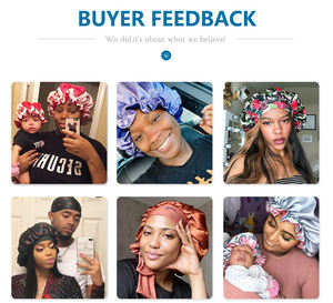 Verkaufsschlager Luxus-Satin-Schlafsackel individualisierte Mode-Muster weiche Unisex-Haarbedeckung Designer-Schlafabedeckung Großhandel - Product Image 3