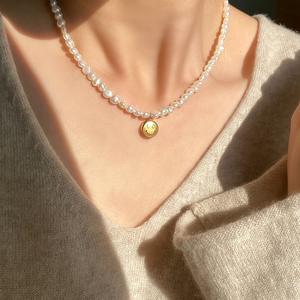 สร้อยคอมุกบาโรกธรรมชาติ ดีไซน์น่ารักสดใส ยิ้มแย้ม สไตล์แฟชั่นทันสมัย สำหรับใส่ที่กระดูกไหปลาร้า - Product Image 5