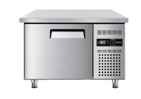 Table de préparation de sandwichs Mega Top réfrigérée, 2 portes, 8 bacs, refroidissement par ventilateur, acier inoxydable 304, pour restaurant, boutique de sandwichs