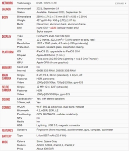 Tablet Original al 100% de 10.2 Pulgadas para 9, Desbloqueada, Usada, de Calidad, 3GB+64GB 256GB, Tablet Original de 10.2 Pulgadas, Venta al Por Mayor - Product Image 6