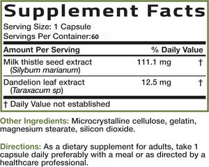 GMP Milk Thistle Seed Extract Capsules with Dandelion Leaf Extract Private Lable Non-gmo Gluten Free 60 Capsules - Product Image 4