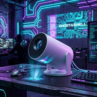 Projecteur HY300pro+ Mini Home Cinéma, projecteurs Android 14 4K Ready, projecteur portable de poche avec WiFi6, batterie intégrée