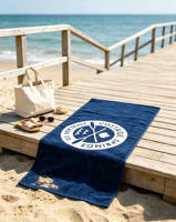 Best-selling Luxury 100% Cotton Custom Printed Antibacterial Absorbent Sand-proof High-quality Beach Towel