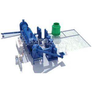 Four rotatif de carbonisation 40 pieds, équipement pour la production de poussière de scie, charbon et bois - Product Image 1