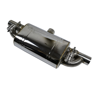 Ingle-silenciador de escape con doble salida, válvula de escape con resonador - Product Image 6