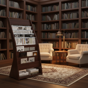 Exhibidores <span class=keywords><strong>de</strong></span> Madera Personalizables para Libros, Revistas, Folletos y Periódicos, Caja Organizadora para Librerías - Product Image 1