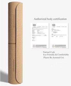 Tapis de <span class=keywords><strong>yoga</strong></span> en liège TPE antidérapant en gros, tapis de fitness, ligne de positionnement personnalisée, tapis de <span class=keywords><strong>yoga</strong></span> en liège naturel écologique - Product Image 2