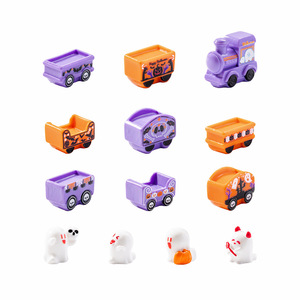 Adornos de Escritorio Miniatura: Muñeco Fantasma de Tren de Dibujos Animados de Halloween para Micro Paisajes, Lindos Adornos DIY - Product Image 5