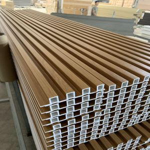 Rãnh linh hoạt rỗng Đàn Piano PVC tấm Tường cho trong nhà rãnh Ốp WPC Panel tường tùy chỉnh - Product Image 2