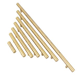 Dingcheng Chinese Style Brass Cabinet Handles Retro Solid Cylinder Bar Shape Drawer <b>Wardrobe</b> Door Hardware - Product Image 2