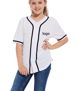 Stampa a sublimazione personalizzata con scollo a V maglia da Baseball in poliestere 100% per bambini e adulti <span class=keywords><strong>lavoro</strong></span> <span class=keywords><strong>di</strong></span> squadra diretta in fabbrica - Product Image 1