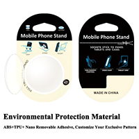Support de téléphone personnalisé par sublimation avec emballage sur carte de présentation, support de téléphone pop-up de marque