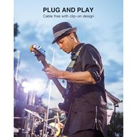 Système de monitoring intra-auriculaire sans fil LEKATO MS-20 2.4G IEM avec appairage automatique, prise en charge OTG, 1 émetteur, système d'équipement à une étape avec chargement