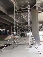 Tour d'échafaudage mobile en aluminium pour entrepôts, ateliers et hôtels, vente en usine