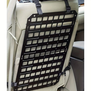 Car <b>Seat</b> Backrest Molle <b>Storage</b> Hanging Board 43cm X 33cm Black Plastic Tactical Vehicle Organizer - Product Image 2