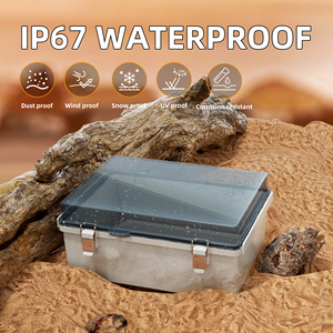 Menteşeli plastik kutu su geçirmez bağlantı kutusu IP67 elektrik muhafaza elektronik yönlendirici kesici için su geçirmez plastik kutular - Product Image 2