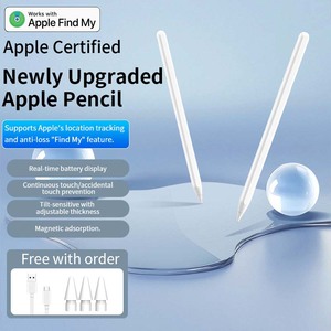 Stylet magnétique intelligent pour <span class=keywords><strong>iPad</strong></span>, crayon tactile capacitif, fonction Find My, stylo en plastique avec pointe remplaçable - Product Image 1