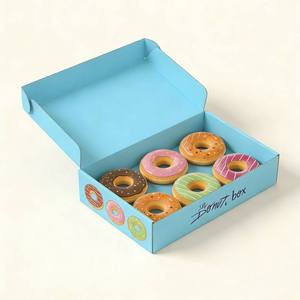 Factory Custom Design <strong>EcoFriendly</strong> Food Grade Printing Foldable Cake Food Cookie Bread Pastry Donut Macaron Paper Packaging Boxes - Product Image 3