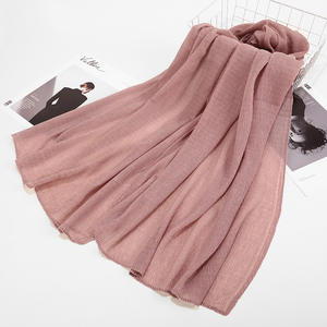 Ready to Ship Wrinkle Cotton <b>Scarf</b> Supplier of <b>Heated</b> <b>Scarf</b> Breathable Hijab Cotton <b>Scarf</b> - Product Image 5