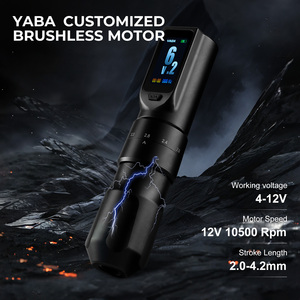 YABA 2400mah Adjustable Frequency Stroke Dotwork Mode Tattoo Machine Powerful Brushless Motor Wireless Tattoo Machine <strong>Kit</strong> - Product Image 3