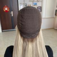 Perruques de luxe pour femmes, fournisseur de perruques en cheveux humains européens avec dentelle HD suisse, perruque à dessus en dentelle, balayage blond avec racines foncées, perruques complètes à dentelle frontale