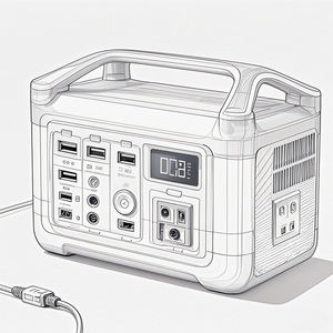 पूरी तरह से अनुकूलन योग्य mppt नियंत्रक कार संचालित ऊर्जा भंडारण आपूर्ति कस्टम संधारित्र उपस्थिति फ्लैशलाइट बाहरी बैटरी - Product Image 3