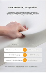 Solid <strong>Pine</strong> Wood King Queen Full Size Modern <strong>Bed</strong> <strong>Frame</strong> Double Upholstered Fabric Soft <strong>Bed</strong> with Bedside Table and Storage - Product Image 6