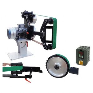 Ponceuse à bande électrique verticale et horizontale double usage 380V/220V avec régulation de vitesse, ensemble complet de meuleuse et ponceuse - Product Image 4