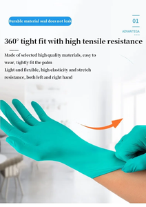 <span class=keywords><strong>Ansell</strong></span> 92-605 Gants de sécurité jetables en <span class=keywords><strong>nitrile</strong></span> pour salle blanche avec écran tactile 30cm <span class=keywords><strong>vert</strong></span> - Product Image 5