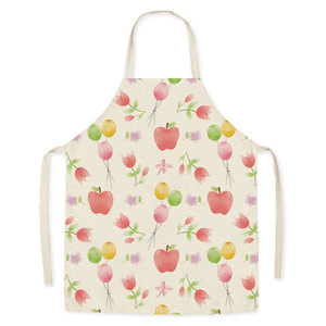 Delantal de cintura con estampado de piña Mezcla de lino y algodón Adecuado para cocinar, jardinería y manualidades Delantal de alta calidad - Product Image 3