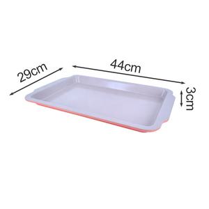 Plaques à pâtisserie en acier au carbone de bonne qualité, 0,6 mm, distribution de la chaleur, antiadhésif, intérieur écologique, compatible four et lave-vaisselle, pour la cuisson - Product Image 2