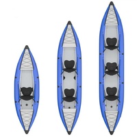 Kayak gonflable écologique HYSports en PVC à double flottabilité, bateau de rafting pliable, canoë 3,1-4m, kayak de pêche pour une ou deux personnes