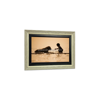 Vente chaude 12 pouces bois numérique Photo Viewer 1080P vidéo boucle cadre photo numérique avec cadre en bois