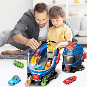 <span class=keywords><strong>Giocattoli</strong></span> da corsa Design casco da corsa con 4 macchinine giocattolo illuminate per trasformare la pista Action Play set Kit gioco per fingere giocattolo - Product Image 6