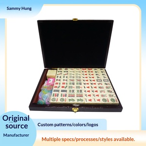 <span class=keywords><strong>Jeu</strong></span> <span class=keywords><strong>de</strong></span> cartes <span class=keywords><strong>de</strong></span> Mahjong américain haut <span class=keywords><strong>de</strong></span> gamme <span class=keywords><strong>de</strong></span> 28 mm pour jeux <span class=keywords><strong>de</strong></span> cartes d'échecs, cartes à jouer, <span class=keywords><strong>règle</strong></span>, dés, jetons, impression personnalisable, logo gravé - Product Image 2