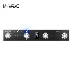 Pédale de guitare MIDI sans fil complète M-VAVE, pédale de guitare électrique sans fil portable noire - Product Image 2