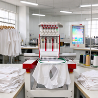 Machine à broder de qualité industrielle avec 15 aiguilles pour la production de petits volumes