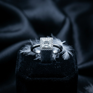Anillo de Lujo Unisex de 2 Quilates, Oro Sólido de 10K, Certificado IGI, Tendencia en Anillos, Diamante Cultivado en Laboratorio VVS/VS EF, Corte Princesa, Clásico para Bodas y Fiestas - Product Image 1